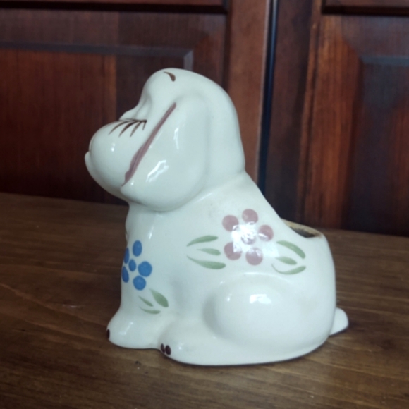 Block Pottery California small sitting dog planter figurine - Picture 4 of 7
